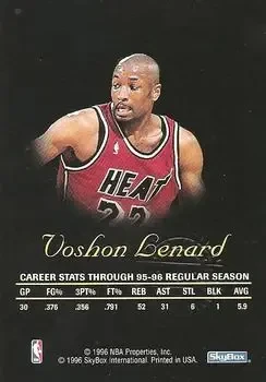 Back of Voshon Lenard