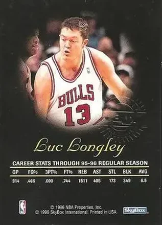 Luc Longley back