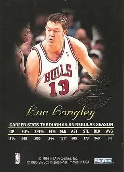 Back of Luc Longley