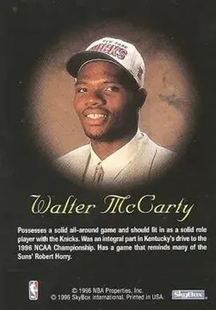 Walter McCarty back