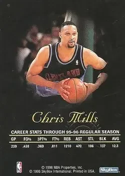 Back of Chris Mills