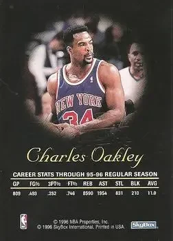 Back of Charles Oakley