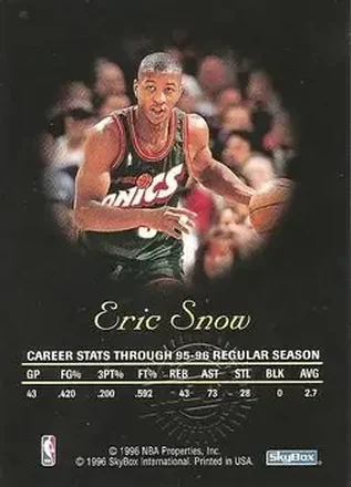 Eric Snow back