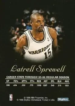 Back of Latrell Sprewell