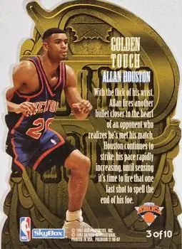 Back of Allan Houston