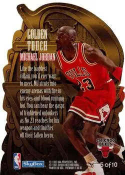 Back of Michael Jordan
