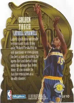 Back of Latrell Sprewell