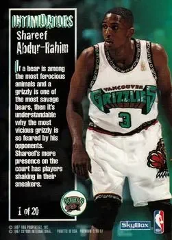 Back of Shareef Abdur-Rahim
