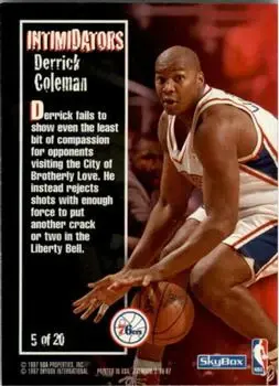 Back of Derrick Coleman