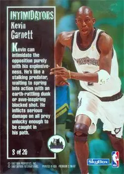 Back of Kevin Garnett