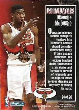Back of Dikembe Mutombo
