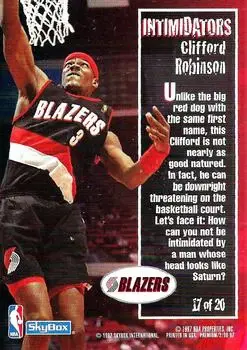 Back of Clifford Robinson