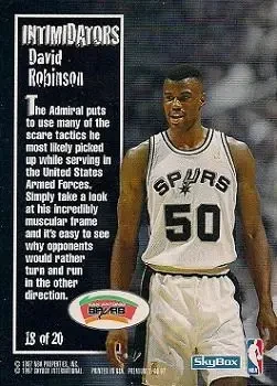 Back of David Robinson