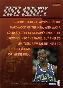 Back of Kevin Garnett