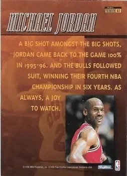 Back of Michael Jordan