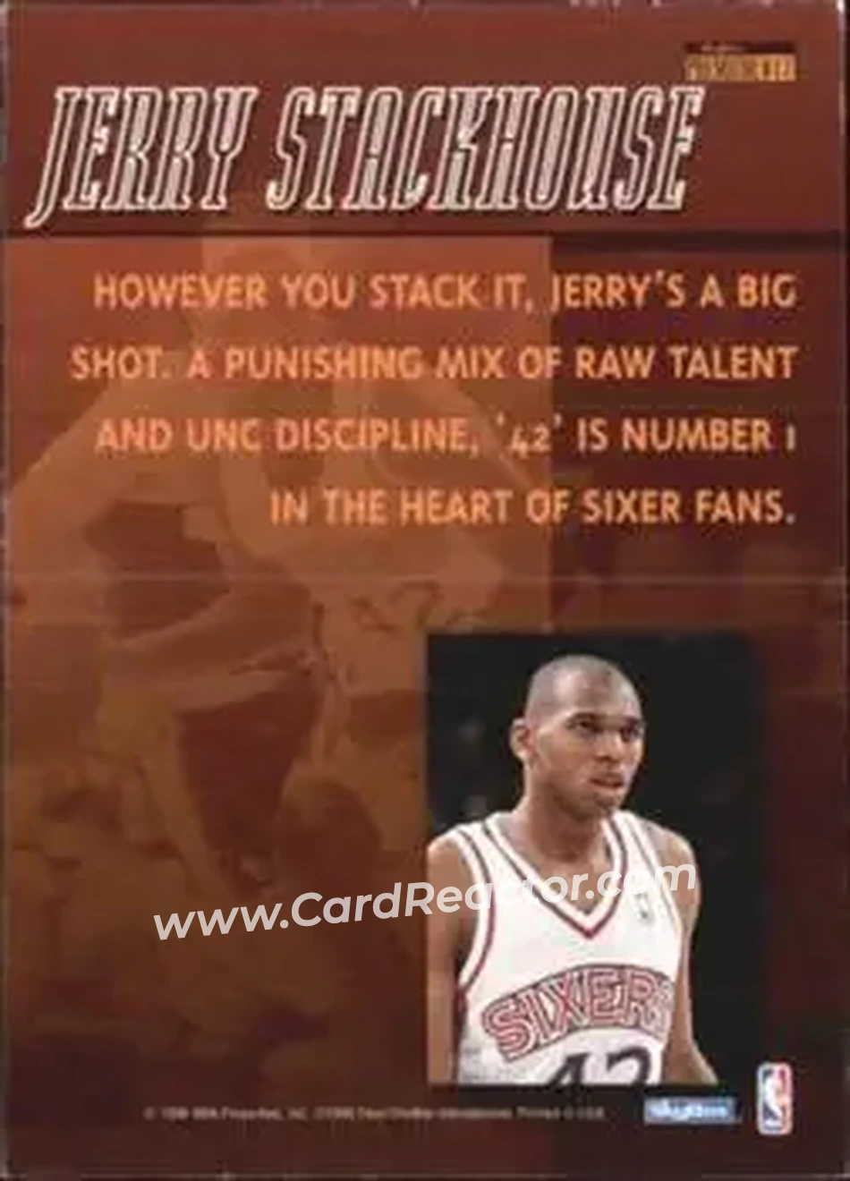 Back of Jerry Stackhouse