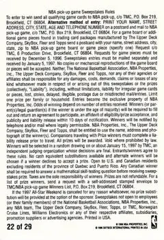 Back of Card #22