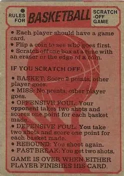 Back of Game