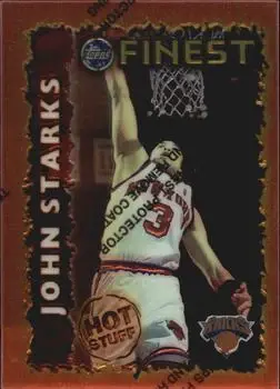 1995-96 Finest #HS10 Hot Stuff John Starks