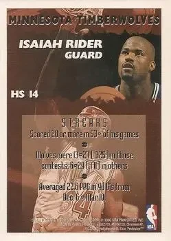 Back of Isaiah Rider