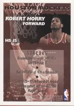 Back of Robert Horry