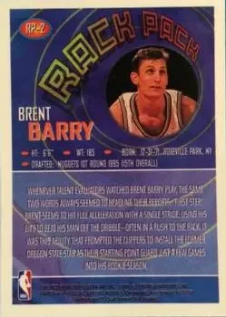 Back of Brent Barry