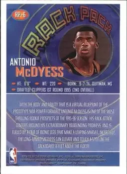 Back of Antonio McDyess