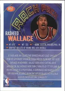 Back of Rasheed Wallace