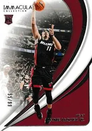 2023-24 Panini Immaculate Collection #72 - Jaime Jaquez Jr. - Miami Heat