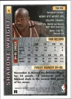 Back of Sharone Wright