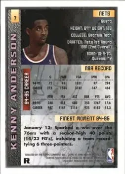 Back of Kenny Anderson