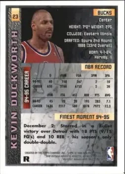 Back of Kevin Duckworth