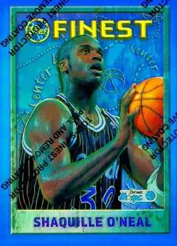 1995-96 Finest #32 Refractors Shaquille O'Neal