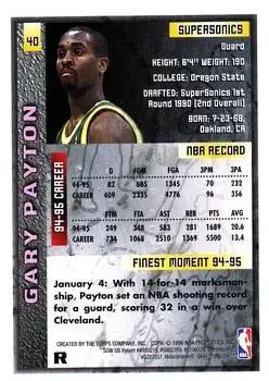 Back of Gary Payton