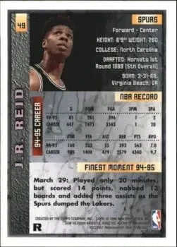 Back of J.R. Reid