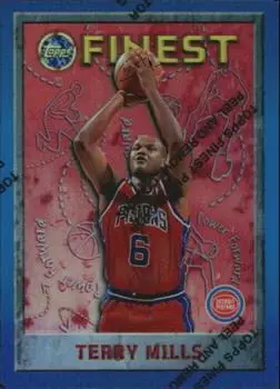 1995-96 Finest #56 Refractors Terry Mills