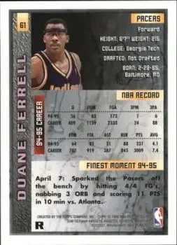 Back of Duane Ferrell