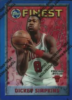 1995-96 Finest #62 Refractors Dickey Simpkins