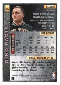 Back of Dino Radja