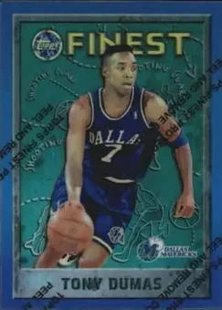 1995-96 Finest - Refractors #69 - Tony Dumas - Dallas Mavericks