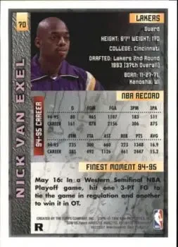 Back of Nick Van Exel