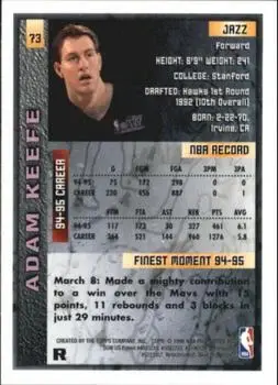 Back of Adam Keefe