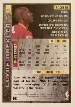 Back of Clyde Drexler