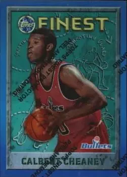 1995-96 Finest #77 Refractors Calbert Cheaney