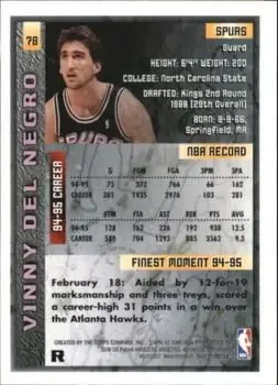Back of Vinny Del Negro
