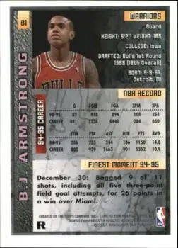 Back of B.J. Armstrong