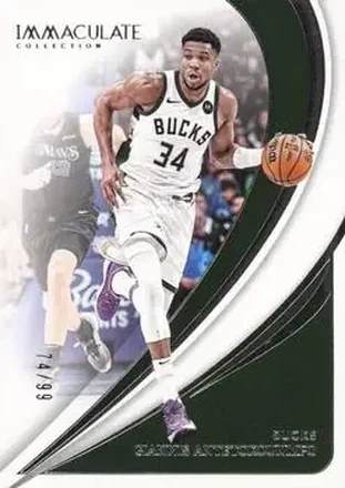 2023-24 Panini Immaculate Collection #83 - Giannis Antetokounmpo - Milwaukee Bucks