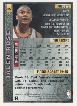Back of Jalen Rose