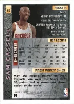 Back of Sam Cassell
