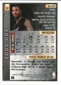 Back of Todd Day